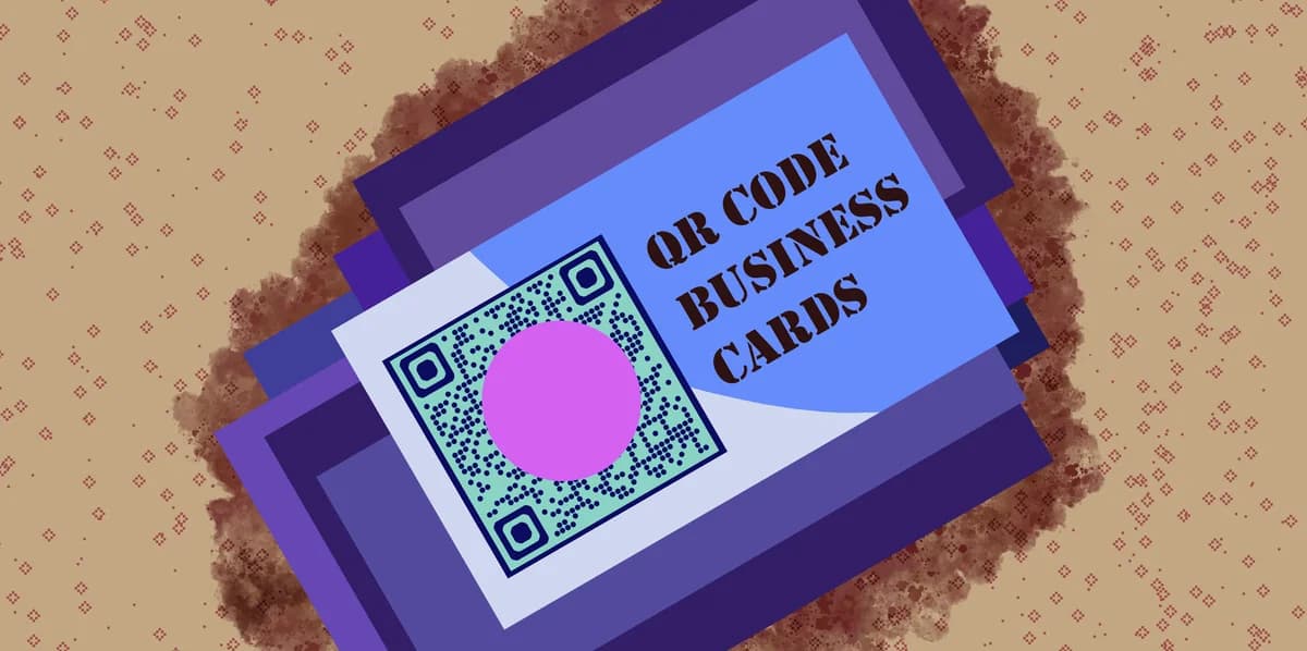 Digital business card storage QR codes for contact management