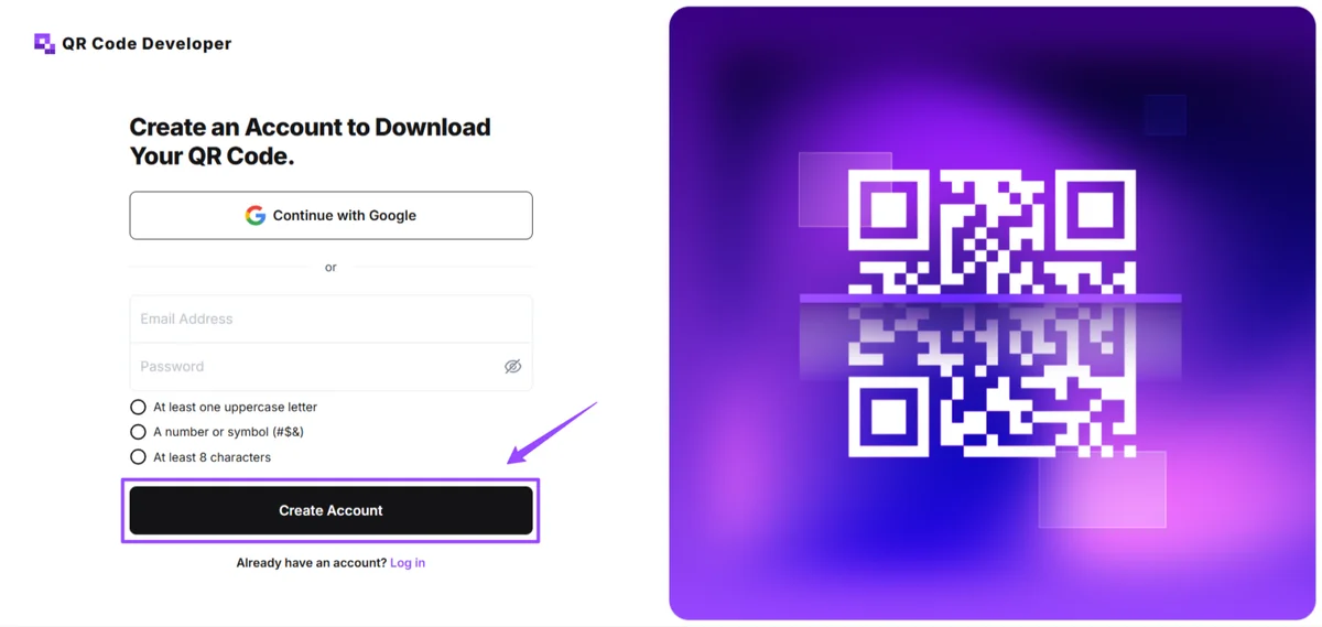 Sign in QRcode