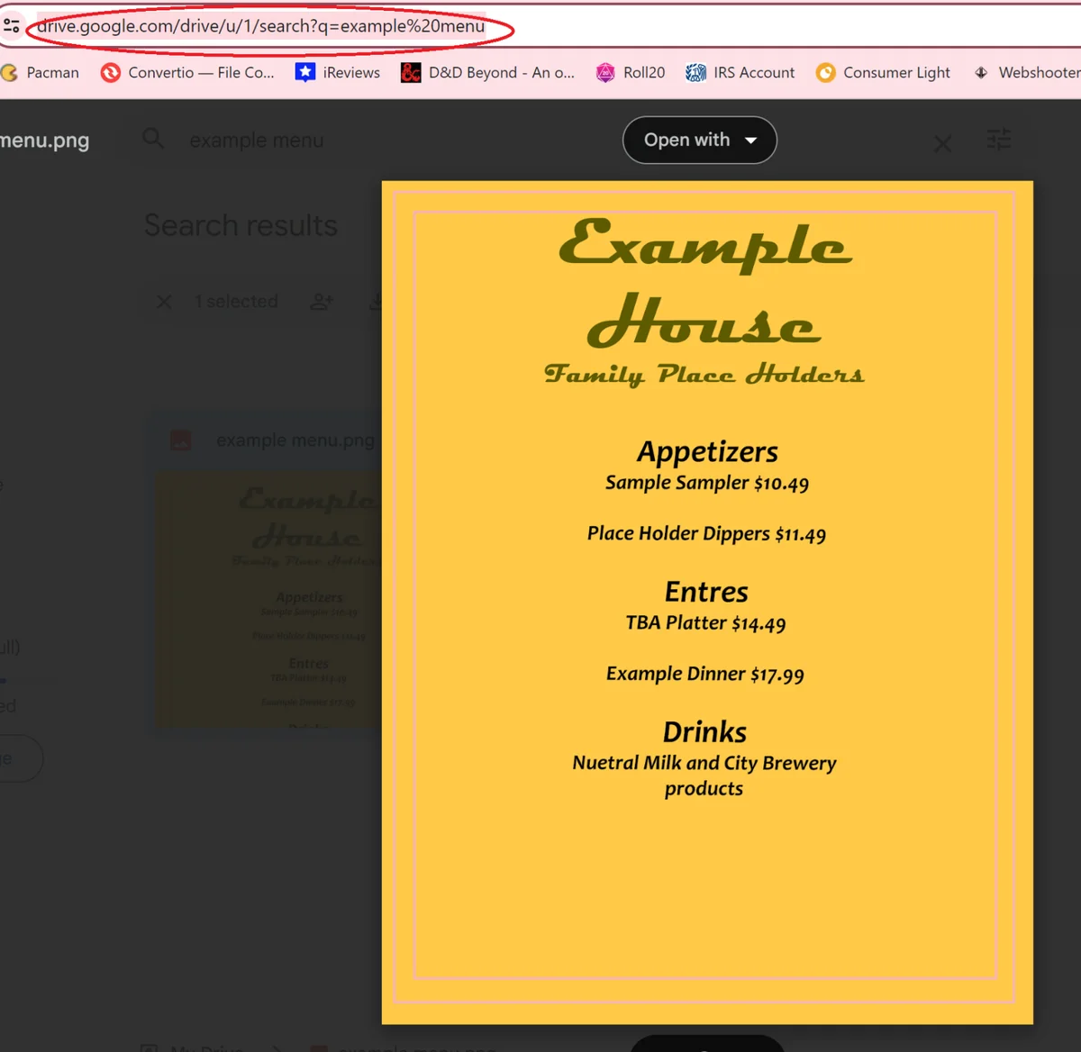 qr code menu